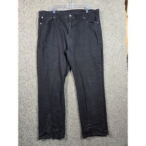 Levi's 541 Athletic Taper Jeans Mens 42x30 Black Denim Western Street Workwear